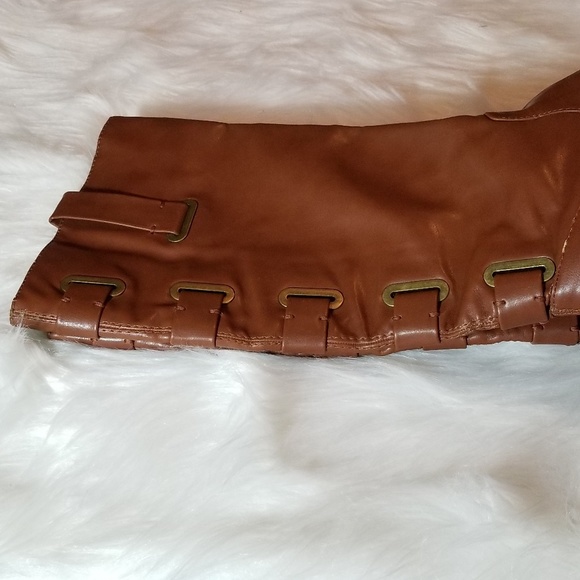 Justfab Dark Tan Over Ankle Boots - Picture 5 of 8